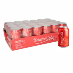 Caja de Refresco Gaseado de Cola SANTA (24 unidades)