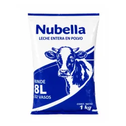 Leche Entera NUBELLA (1kg) [Calidad Económica]
