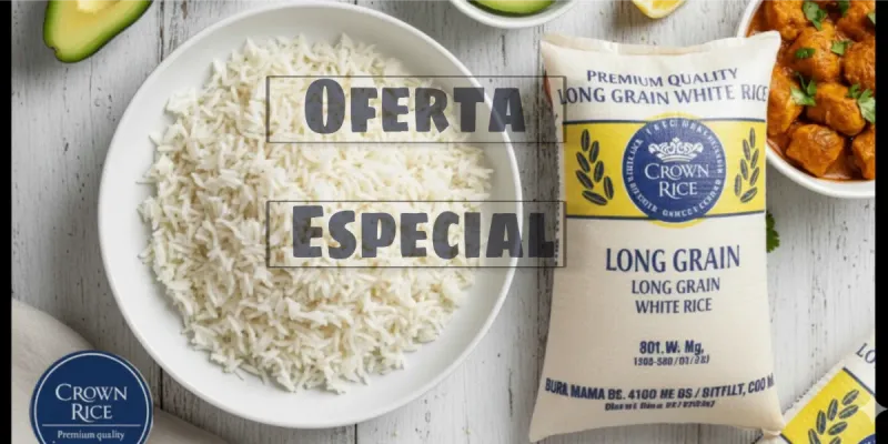 Sacos de Arroz Guyanés 25kg (Crown Rice)