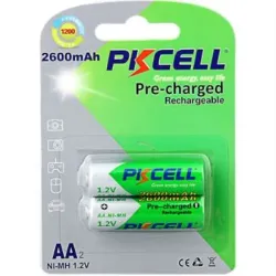 Batería AA 2600mAh NiMH Recargable (paquete de 2)