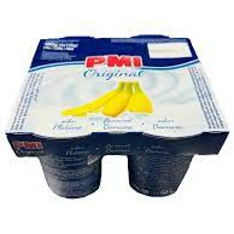 Yogurt PMI Original Plátano (4 x120 g / 4.23 oz)