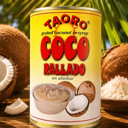 Coco rallado en almíbar