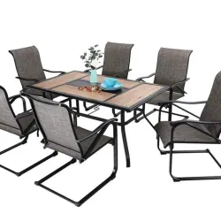 Mesa con sillas para Terraza (7 piezas)