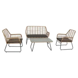 Terraza Set Silla con Mesa de 4 pza