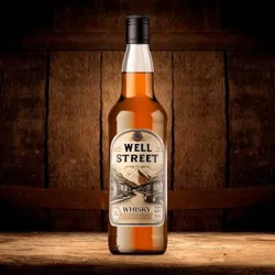 Botella de whisky well street