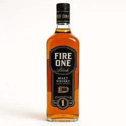 Botella de wkisky fire one
