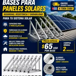 Base de Aluminio para Paneles Solares