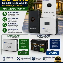 Batería LiFePO4 Eco-Worthy 51.2V 314Ah