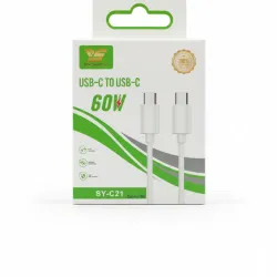 Cable USB-C a USB-C 60W - Conexión Rápida y Estable ✅