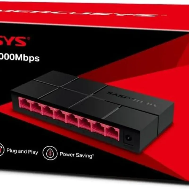 Switch Mercusys MS108G – 8 Puertos Gigabit