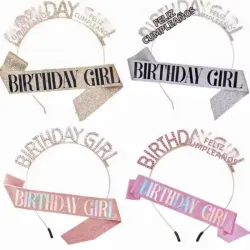 Bandas de colores para cumpleaños