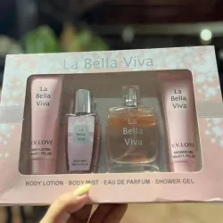 Set de Perfume La Bella Viva 4 Piezas