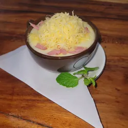 Crema de jamón y queso