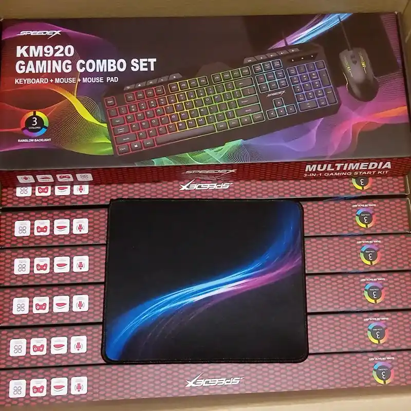 Combo Gaming mause teclado y mause pad 