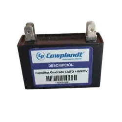 Capacitor cuadrado 6 UF 450V