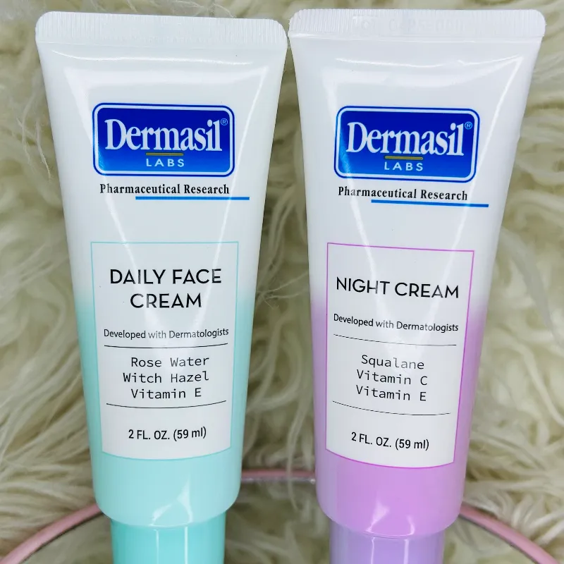 Dermasil LABS Daily Face Cream (Crema Facial de Día) & Night Cream (Crema de Noche)