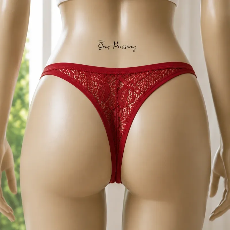 Blumer de encaje estilo tanga