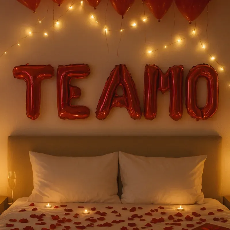 Globos metalicos (TE AMO)