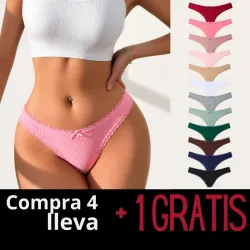 Tanga de encaje con lacito