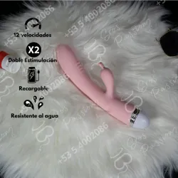 Vibrador estimulador de clítoris (Recargable)(Rosado)