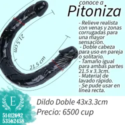 Dildo doble cabeza (Pitoniza 43cm)