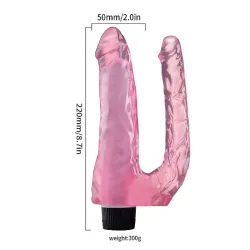 Vibrador de dos cabezas 22 x 5cm