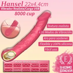 Vibrador Realista 22 x 4.4cm (Hansel)