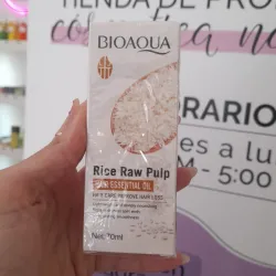 Aceite capilar con pulpa de arroz