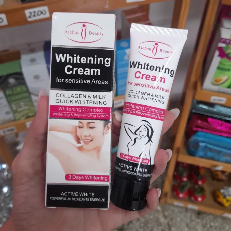 Crema blanqueadora de piel