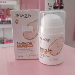 Crema facial con pulpa de arroz