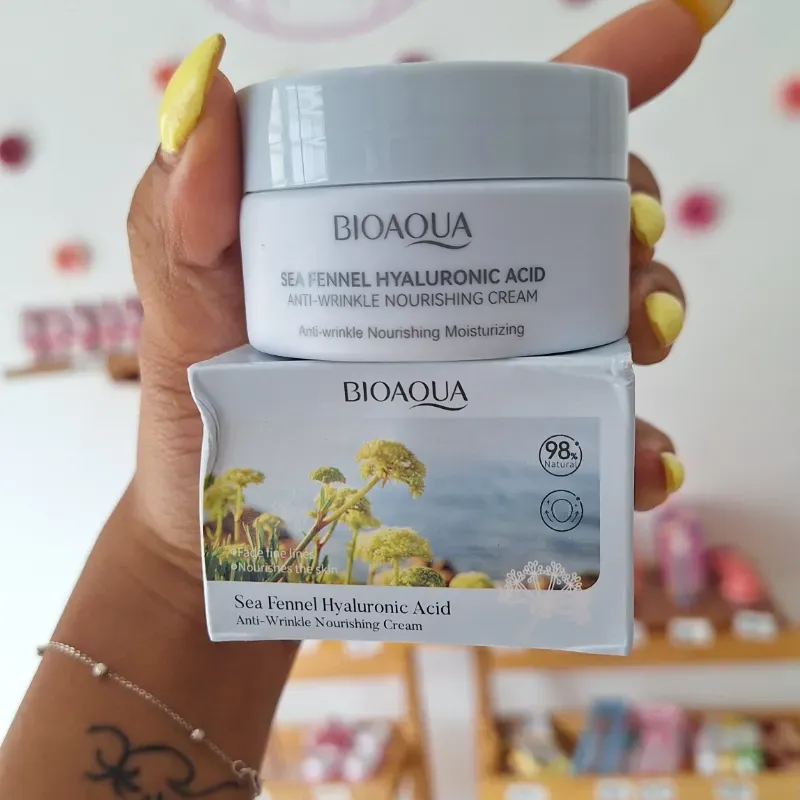 Crema nutritiva y antiarrugas de Hinoijo marino con ácido hialurónico