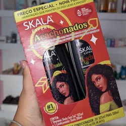 Juego de shampoo y acondicionador para pelos cachos