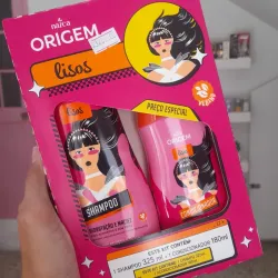 Champú y acondicionador para cabellos lisos