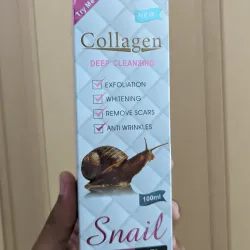 Limpiador facial baba de caracol y colágeno 