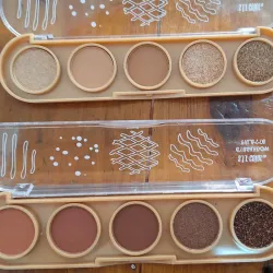 Paleta de sombras tonos café 