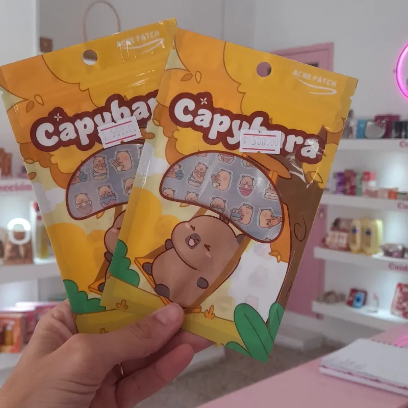 Parches capybara para acné