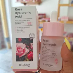 Serum facial de Ácido Hialurónico con rosa