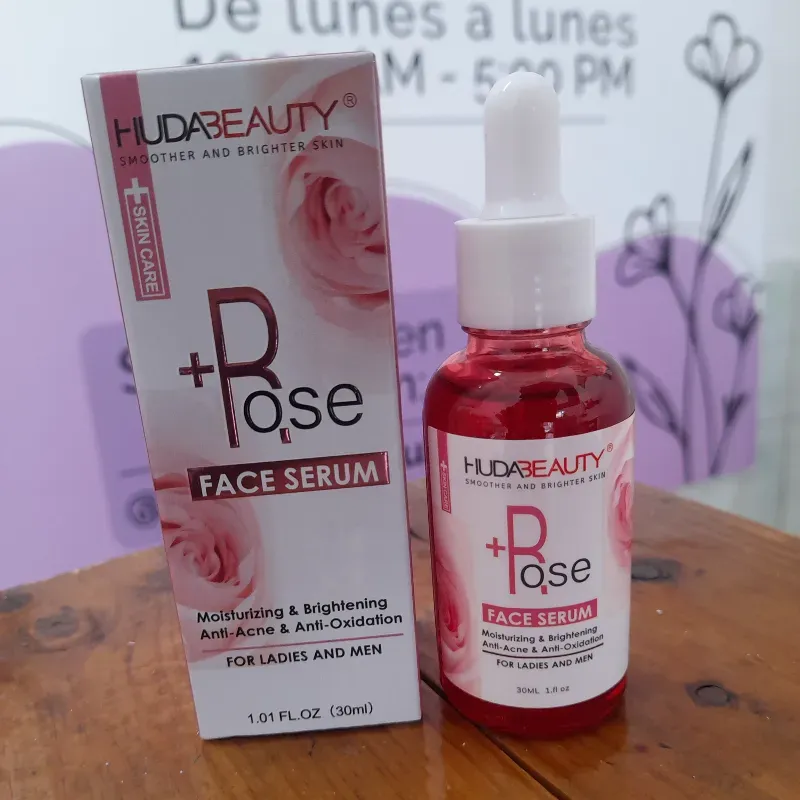Serum facial de extracto de rosa