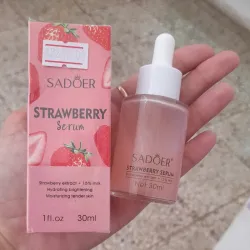 Serum facial de fresa con leche