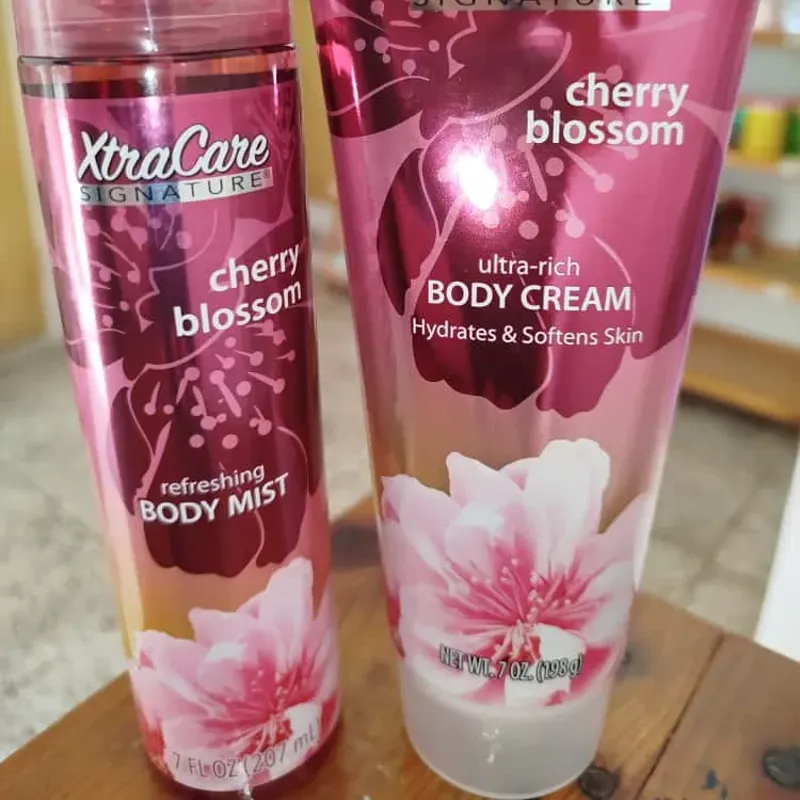 Set de colonia y crema cherry blossom