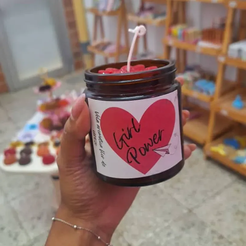 Vela aromatica de flor de cerezo