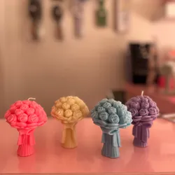 Vela aromática de ramo de flores
