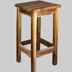 Banqueta alta de madera