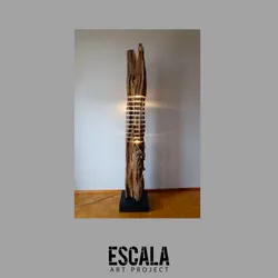 Lámpara de madera
