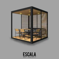 Pérgola de madera