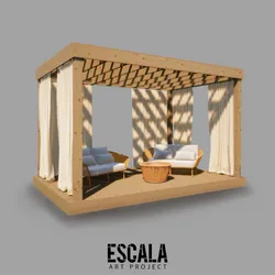 Pérgola de madera