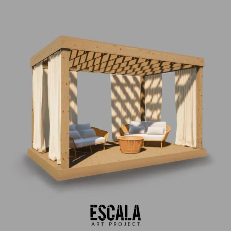 Pérgola de madera