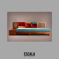 Sofa de madera calado