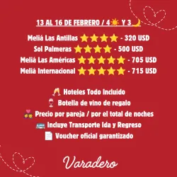 Hoteles en Varadero para San Valentín 3