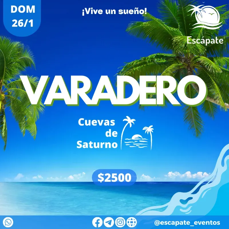 Varadero + Cuevas de Saturno - Domingo 26/1